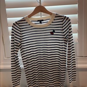 J crew merino “🍒” light weight top